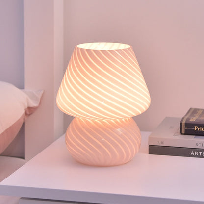 Rynx | LED Desk Lamp in Mushroom Shape made of Glass