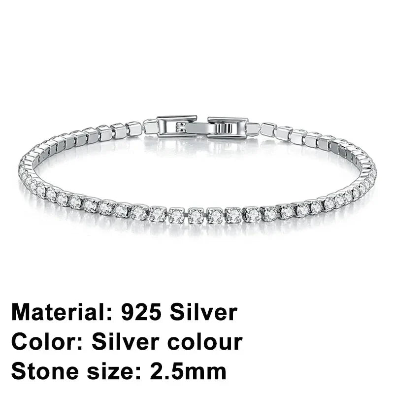 RYNX | Tennis Bracelet – Shine With Attitude: Elegance In Sterling Silver And Hip-Hop Flair!