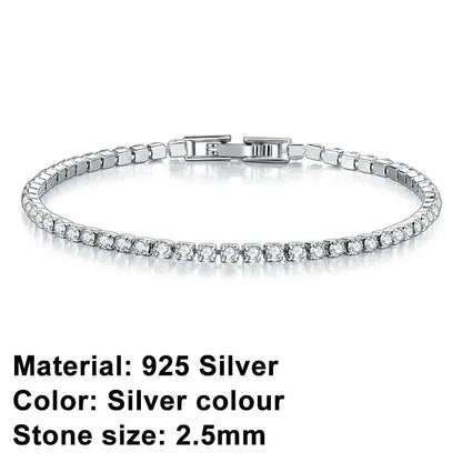 RYNX | Tennis Bracelet – Shine With Attitude: Elegance In Sterling Silver And Hip-Hop Flair!