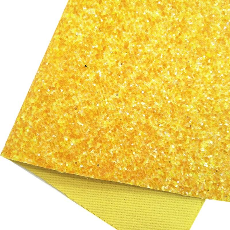 Rynx | Sparkling Yellow Leopard Print Suede Craft Sheets - A Must-Have for Creative Projects