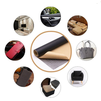 Rynx | Jumbo XL Luxe Litchi Leather Repair Stickers - Stylish Solutions for Elegant Furniture Repairs