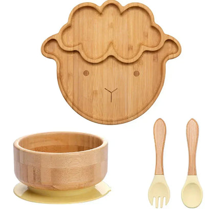 Rynx | Kids Dish Set with Suction Cup Bottom - EcoFeast