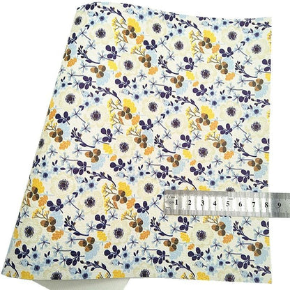 Rynx | Sparkling Yellow Leopard Print Suede Craft Sheets - A Must-Have for Creative Projects