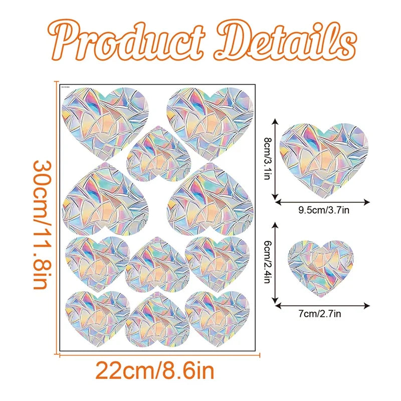 Rynx | PVC Rainbow Suncatcher Window Stickers | Cat Butterfly Prism Glass Wall Decal | Home Kids Bedroom Decoration