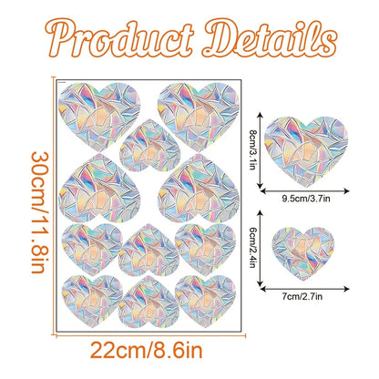 Rynx | PVC Rainbow Suncatcher Window Stickers | Cat Butterfly Prism Glass Wall Decal | Home Kids Bedroom Decoration