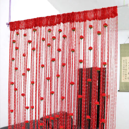 Rynx | Floral Decorative Hanging Room Divider Curtain