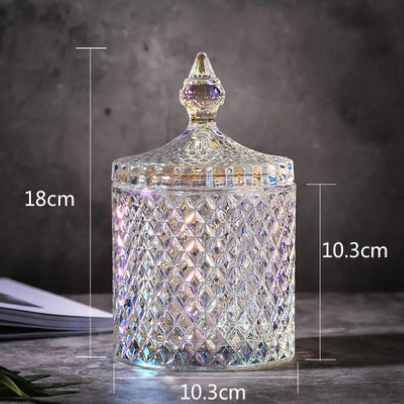 Rynx | Colorful diamond glass storage container for sweets and sugar - 300ML & 600ML options