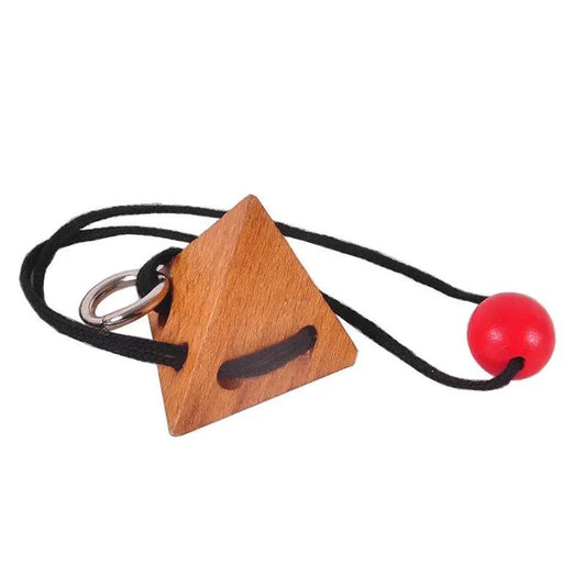 Rynx | Montessori Wooden Luban Kong Ming Lock Puzzle - Challenging Thinking Game for All Ages, Fun IQ Boosting Game