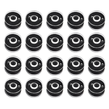 Rynx | 25/20 Colors Set Bobbin Thread Polyester Spools - Sewing Machine Bobbins with Storage Box for Embroidery and Sewing Accessories