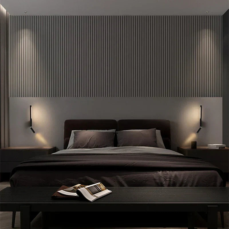 RYNX | Modern LED wall lamp for bedroom, adjustable hotel-style wall light