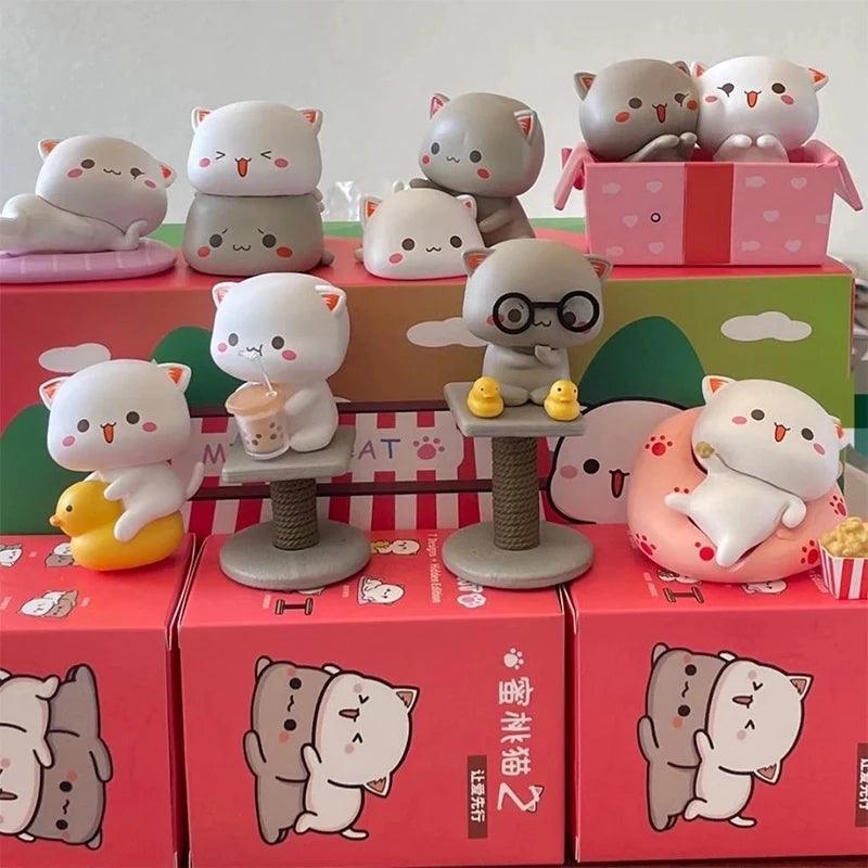 Rynx | Mitao Enchanted Happy Cat Surprise Boxes - Charming Collectible Figurines for Playful Home Decor