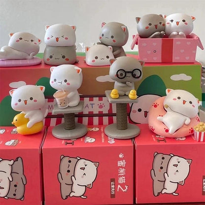 Rynx | Mitao Enchanted Happy Cat Surprise Boxes - Charming Collectible Figurines for Playful Home Decor