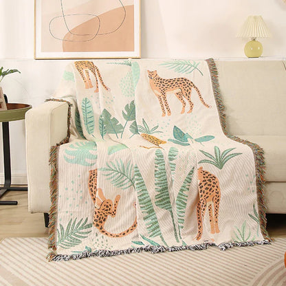Rynx | Jungle Cats Woven Throw Blanket