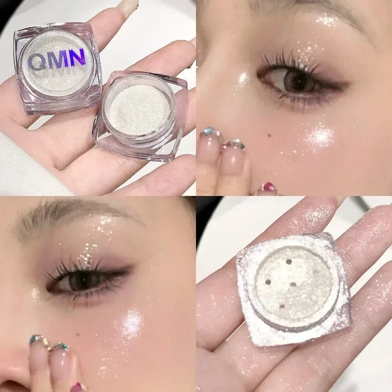 Rynx | Monochrome Diamond Eyeshadow Fairy Highlighter Powder Face Body Shimmer Contour Shade Illuminator for Women Glitter Makeup