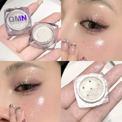 Rynx | Monochrome Diamond Eyeshadow Fairy Highlighter Powder Face Body Shimmer Contour Shade Illuminator for Women Glitter Makeup