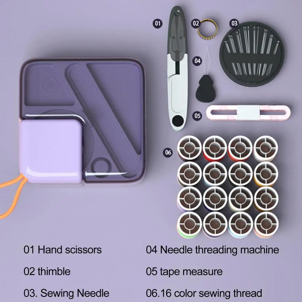 Rynx | Trendy Pastel-Colored Travel Sewing Kit
