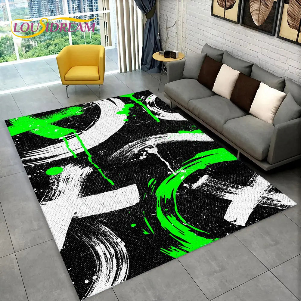Rynx | Alex 3D Gamer Playmat Carpet - Large Non-Slip Carpet for Kids & Living Room