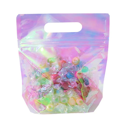Rynx | LBSISI Life 50pcs Laser Cookie Baking Biscuit Bread Zipper Handle Bags - Ideal for Candy, Snack, Chocolate, and Gift Packing
