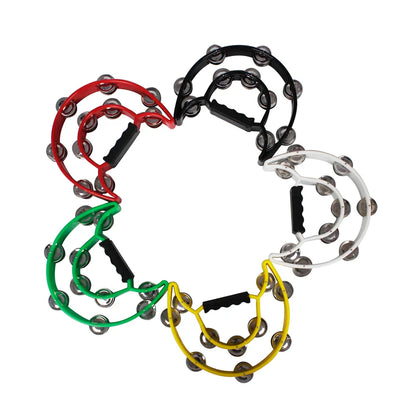 Rynx | Double Layer Hand Bell Orff Tambourine: Five Colors Percussion Instrument - Kids Musical Gift, Educational Toys for Parties