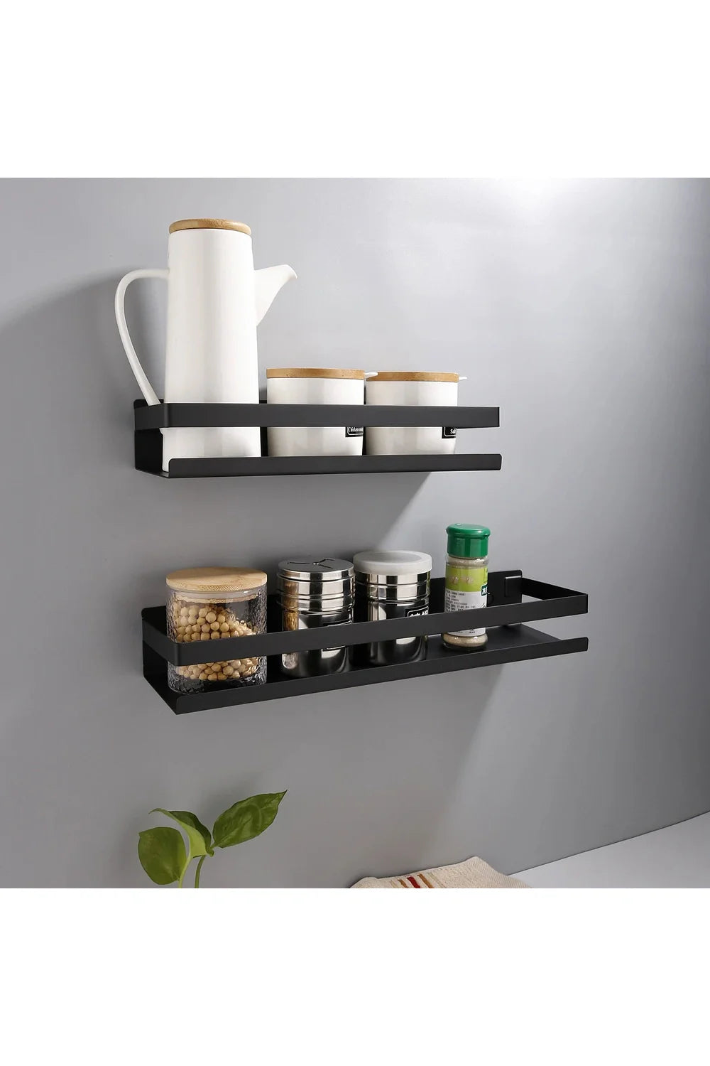 Rynx | black floating shelves