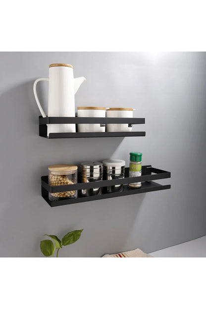 Rynx | black floating shelves