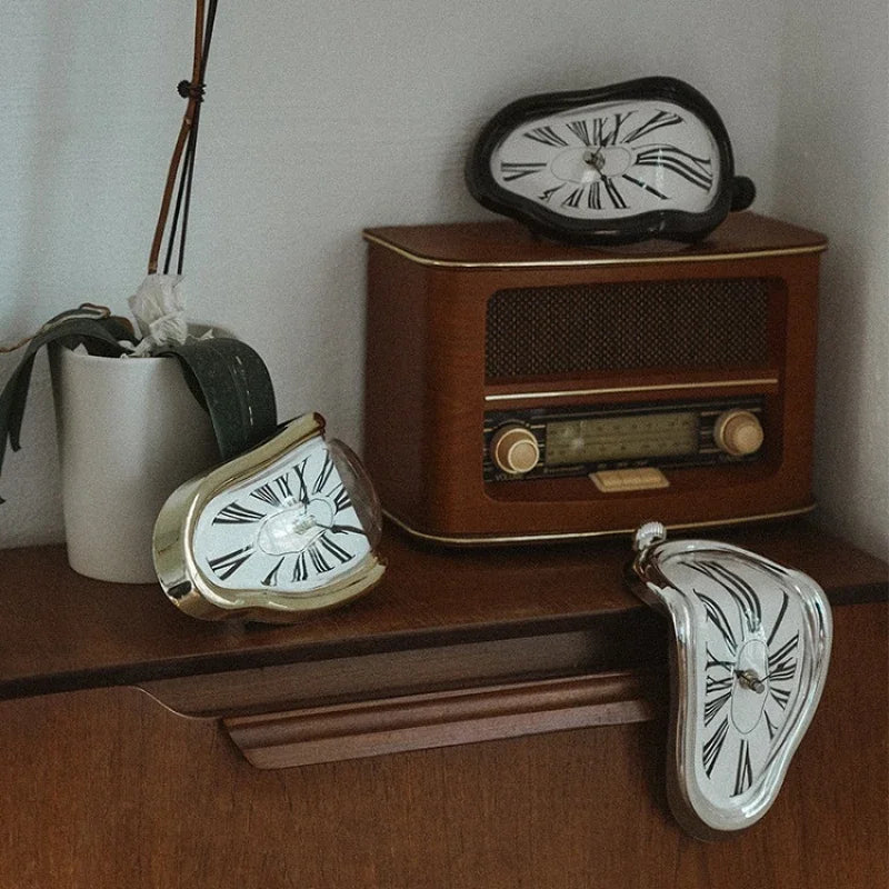 Rynx | Melting Clock - Surrealistic Style - Unique Decorative Artwork