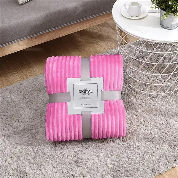 Rynx | Soft Ribbed Plush Blanket