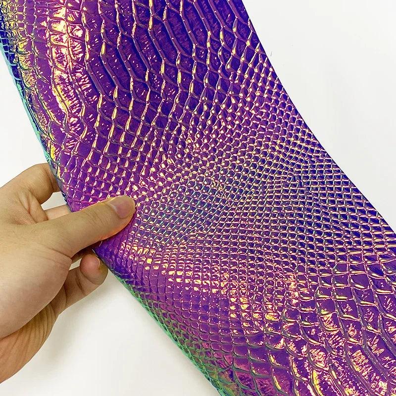 Rynx | Iridescent Dragon Scale Leather for enchanting DIY creations