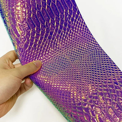 Rynx | Iridescent Dragon Scale Leather for enchanting DIY creations