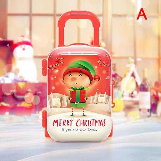Rynx | Festive Charms in a Box: Christmas Metal Tinplate Mini Suitcase - Your All-in-One Holiday Organizer!
