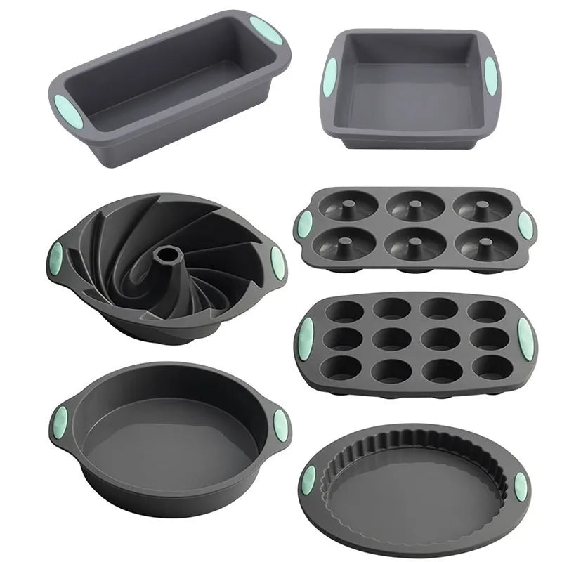 Rynx | 3D Silicone Bread and Muffin Mold Set - Heat Resistant, Non-Stick Kitchen Bakeware for Cakes and Pastries