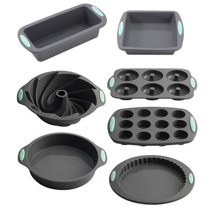 Rynx | 3D Silicone Bread and Muffin Mold Set - Heat Resistant, Non-Stick Kitchen Bakeware for Cakes and Pastries