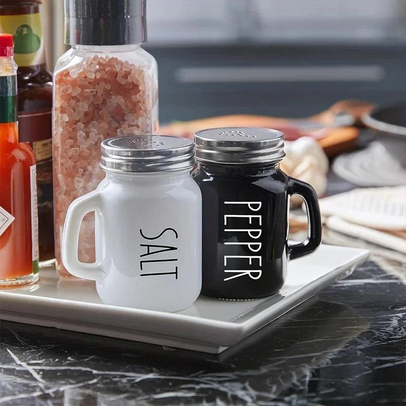 Rynx | Elegant Vintage Glass Salt and Pepper Shaker Duo - 4.4oz Charm for Your Table