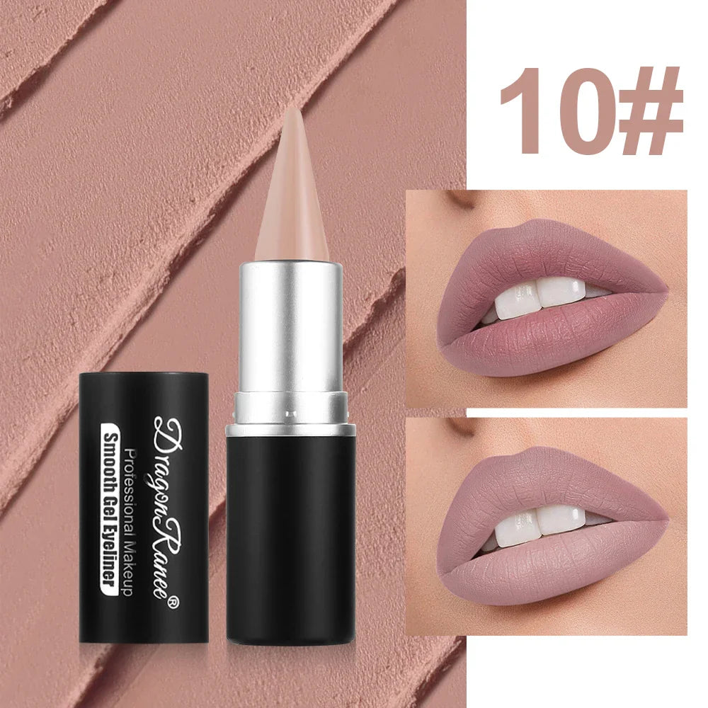 Rynx | Matte lip liner, long-lasting and durable, automatic twist wax structure, suitable for all skin types, multifunctional, suitable for eyeliner, holiday party lipstick