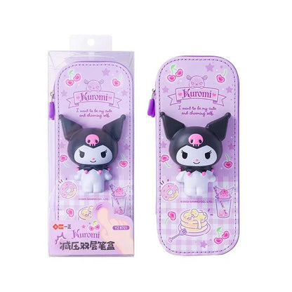 Rynx | Kuromi & Cinnamoroll Anime-inspired pencil case - Stylish and functional stationery organizer