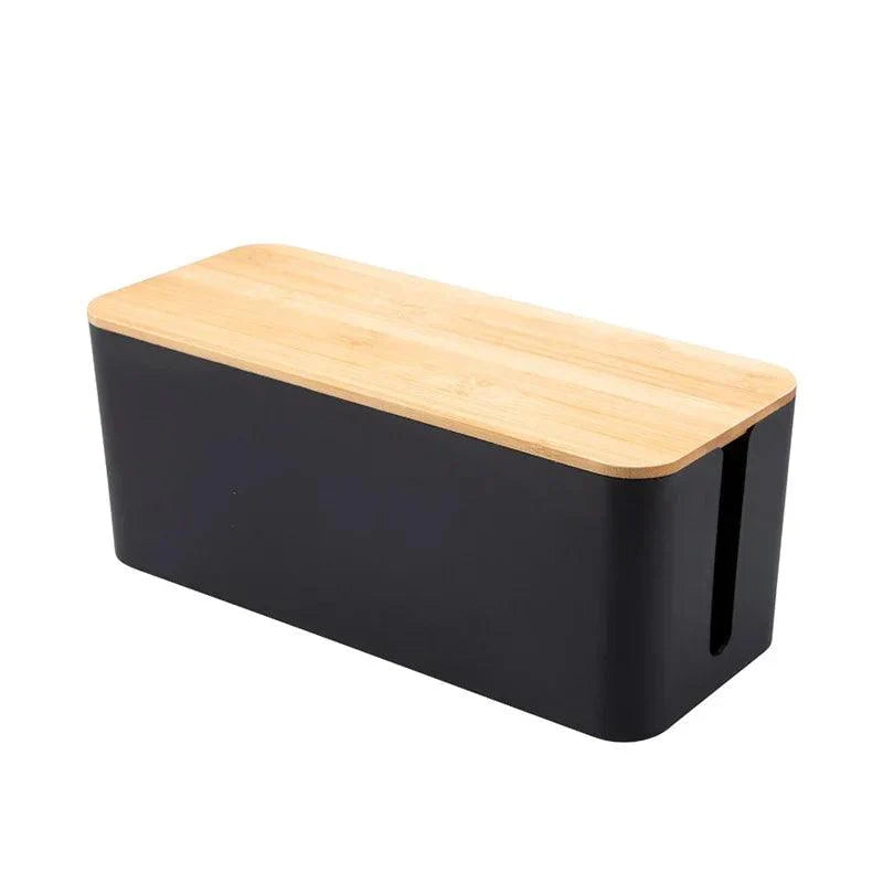 Rynx | Elegant Wood Cable Management Box with Enhanced Cooling Functions and Versatile Aesthetics