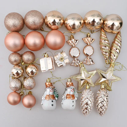 Rynx Christmas Tree Ornaments Red Candy Cane Hanging Decoration Large Pendants Set Christmas Decorations For Home 2024 Natal Navidad New Year