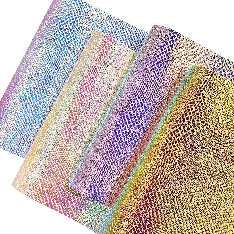 Rynx | Iridescent Python Scale Holographic PU Fabric - Unleash Your Creative Potential