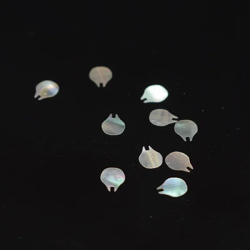 Rynx | Stunning natural abalone shell fish tail pieces for creative jewelry and instrument inlays