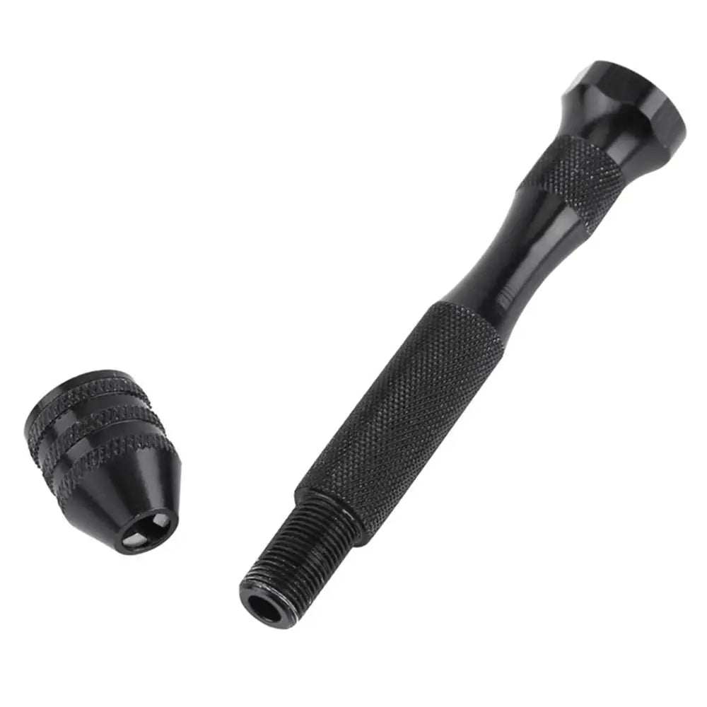 Rynx | Adjustable Manual Hand Drill With Keyless Chuck | Mini Micro Aluminum Hand Drill | HSS Steel Twist Drill Bit | Resin Mold Tools