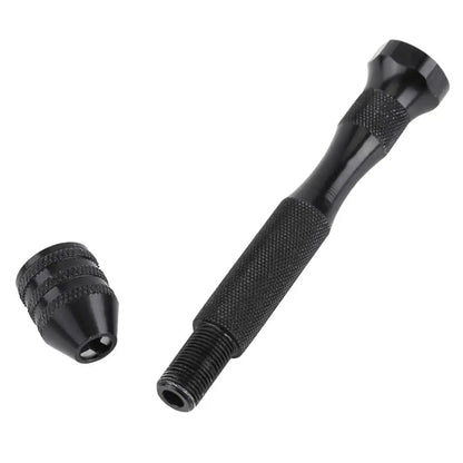 Rynx | Adjustable Manual Hand Drill With Keyless Chuck | Mini Micro Aluminum Hand Drill | HSS Steel Twist Drill Bit | Resin Mold Tools