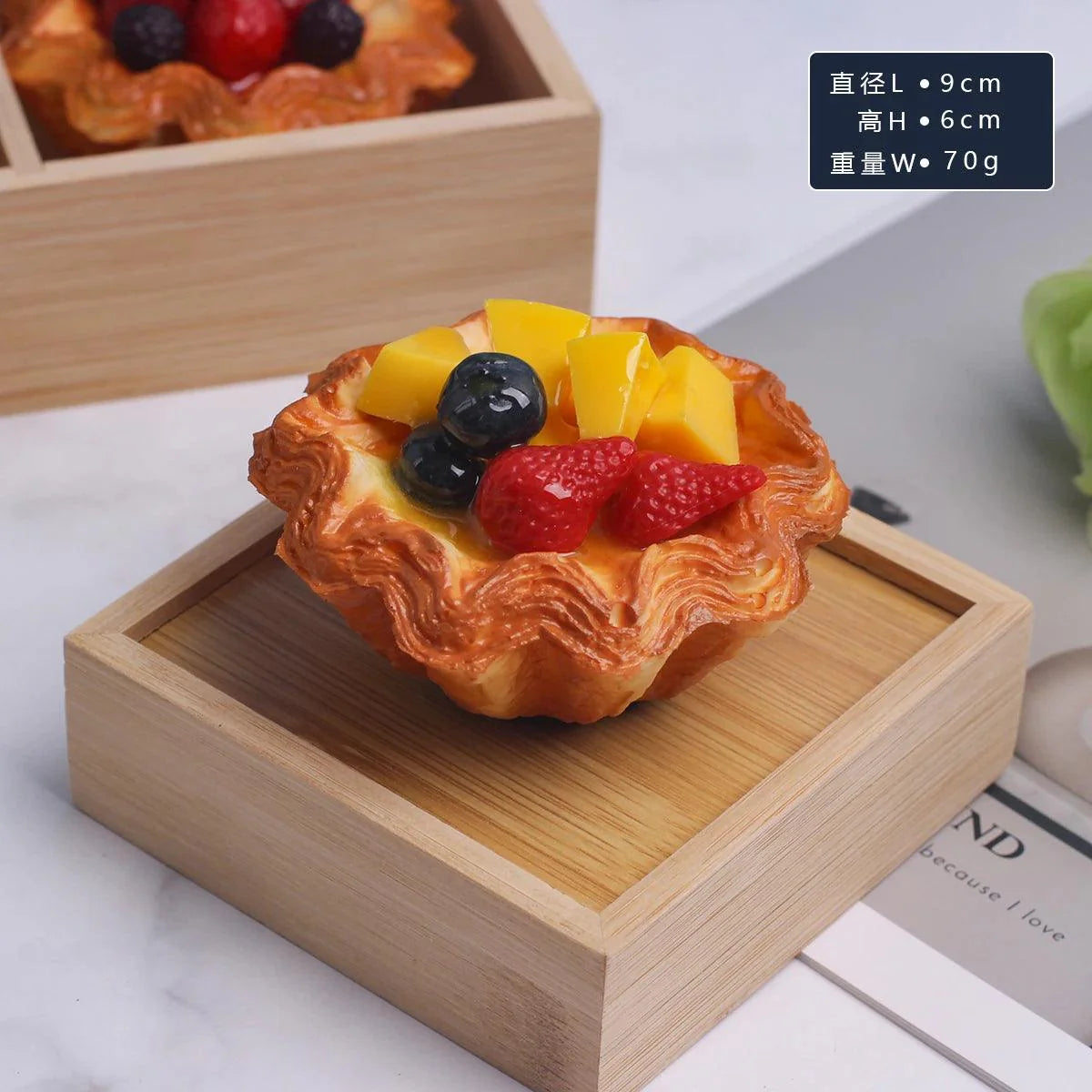 Rynx | Realistic Faux Fruit Cake Model for Home Decor and Photography - 1 pc. FCYY-MIX2