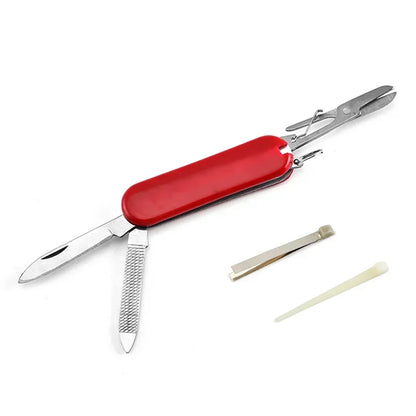 Rynx | 4 in 1 Folding Clipper Scissors Knife - Multi-Functional Stainless Steel Manicure Multi-Tool for Camping