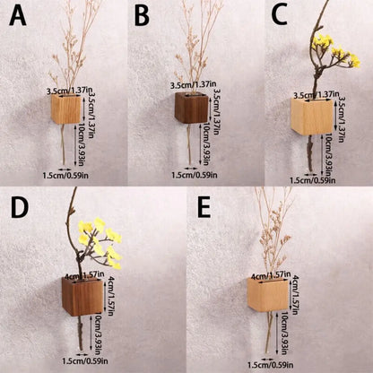 Rynx | Wooden Magnetic Flower Tube Vase