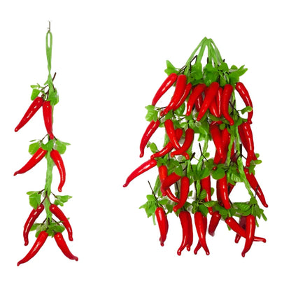 Rynx | Vibrant Faux Pepper Sticks - Playful Artificial Vegetables for Home Décor and Event Styling