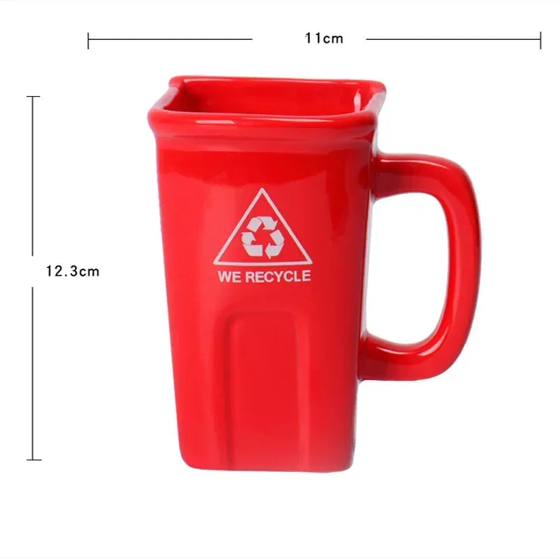 Rynx | Large Trash Can Ceramic Creative Mug