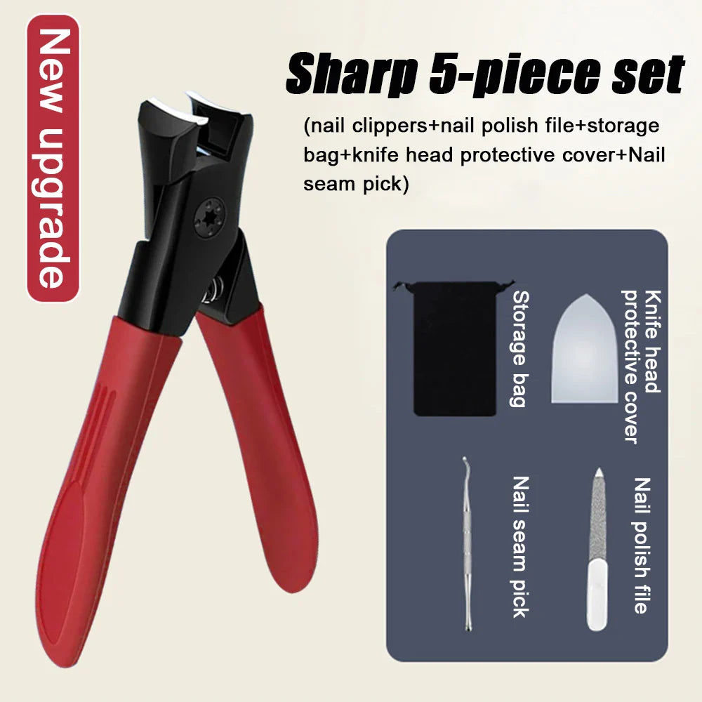 Rynx | 2023 New Anti-Splash Nail Clippers - Large Size Single Nail Trimmer for Thick and Hard Nails, Household Essential