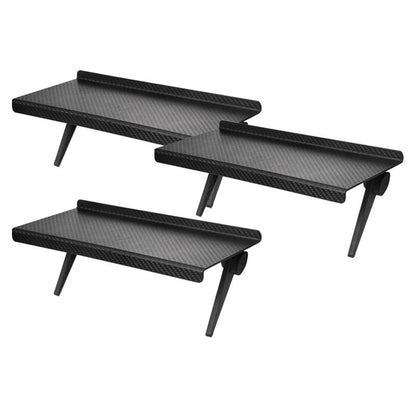 Rynx | Multifunctional adjustable media shelf with cable management - contemporary device holder