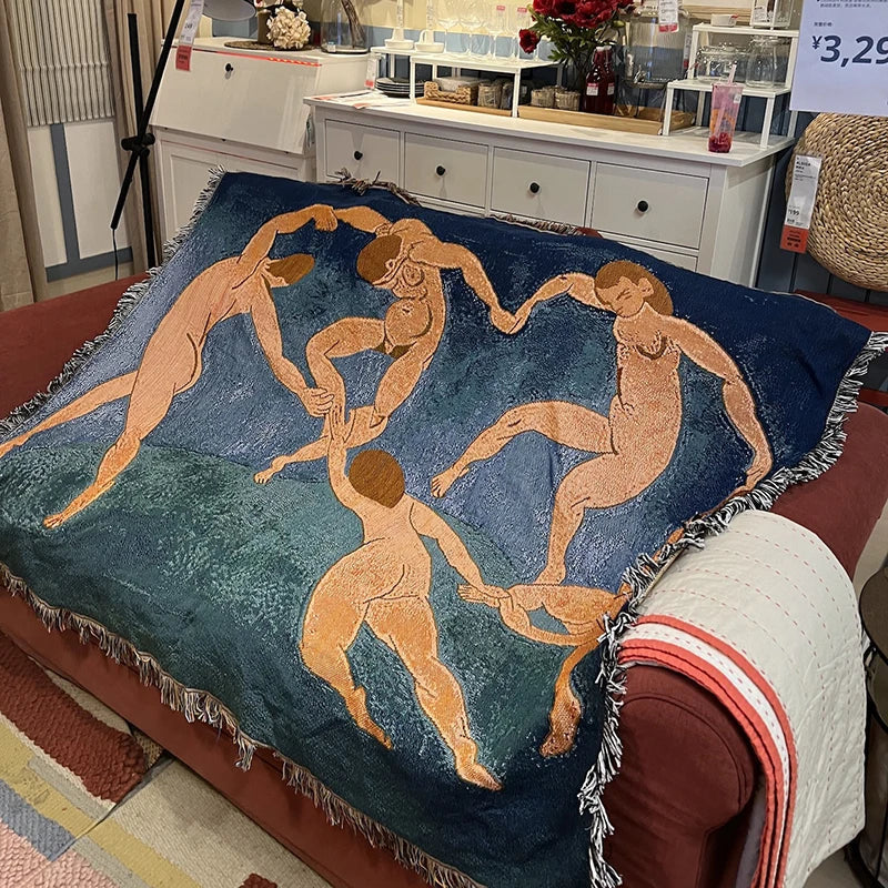 Rynx | Flower pattern wall tapestry blanket