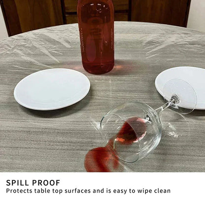 Rynx | Transparent PVC Waterproof Long Life Protective Table Cover
